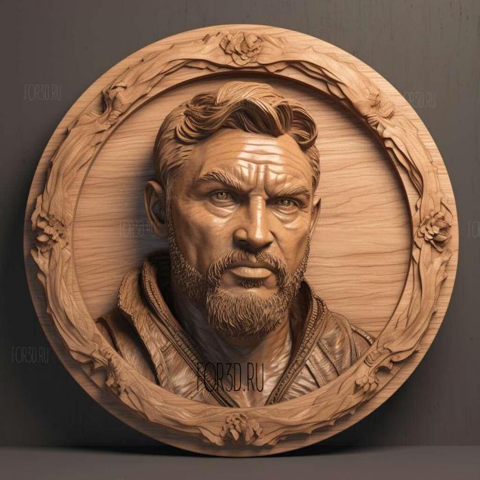 Tom Hardy 2 stl model for CNC